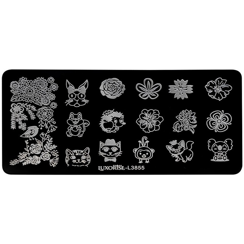 Matrita Metalica Stampila Unghii Luxorise, Cute