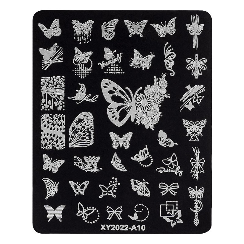 Matrita Metalica Stampila Unghii Luxorise, Fly Butterfly A10