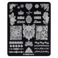 Matrita Metalica Stampila Unghii Luxorise, Lace Style A12