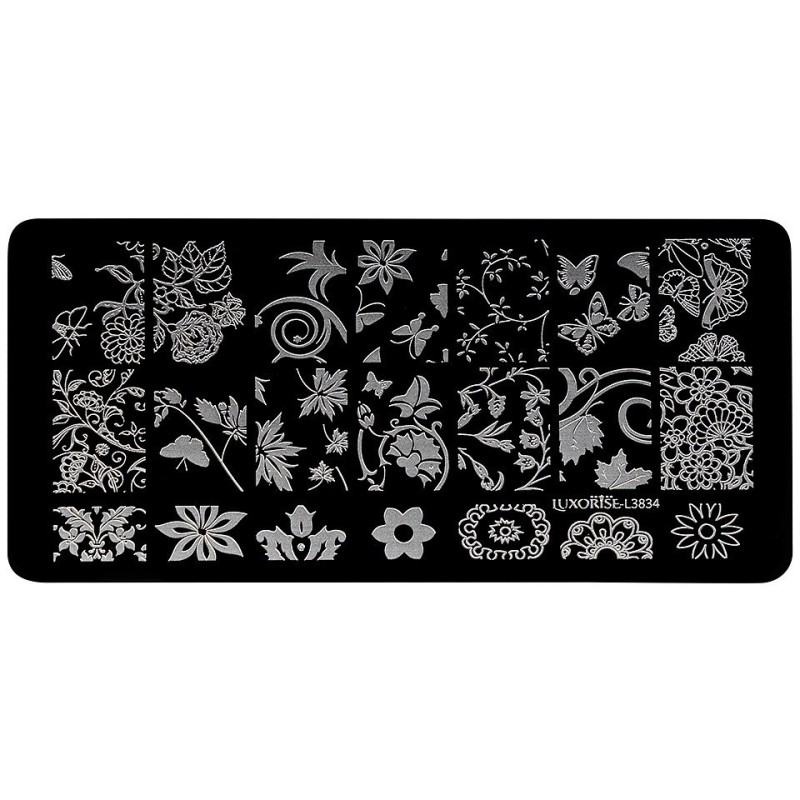 Matrita Metalica Stampila Unghii Luxorise, Nature Effect