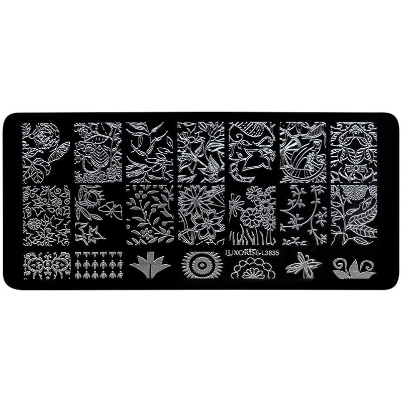 Matrita Metalica Stampila Unghii Luxorise, Nature Rebirth