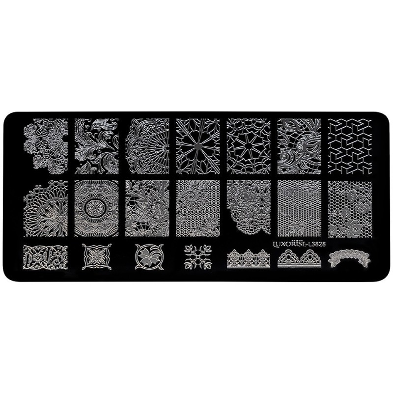 Matrita Metalica Stampila Unghii Luxorise, Precious Beauty