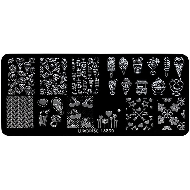 Matrita Metalica Stampila Unghii Luxorise, Summer Cocktail