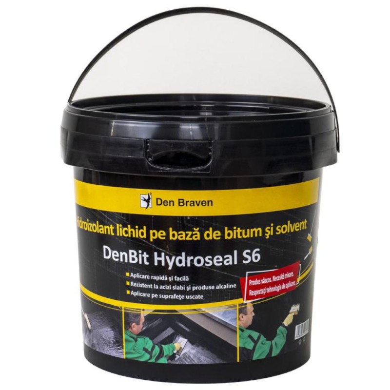 Membrana Hidroizolatoare Lichida, 4.5 kg, pe Baza de Bitum si Solventi, S6