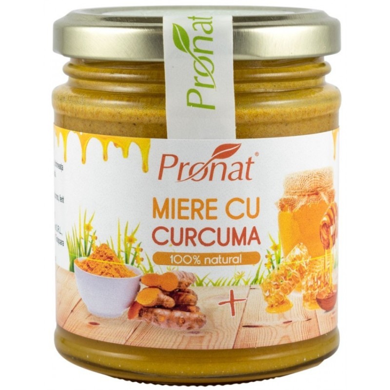 Miere cu Curcuma, 220 g, Pronat