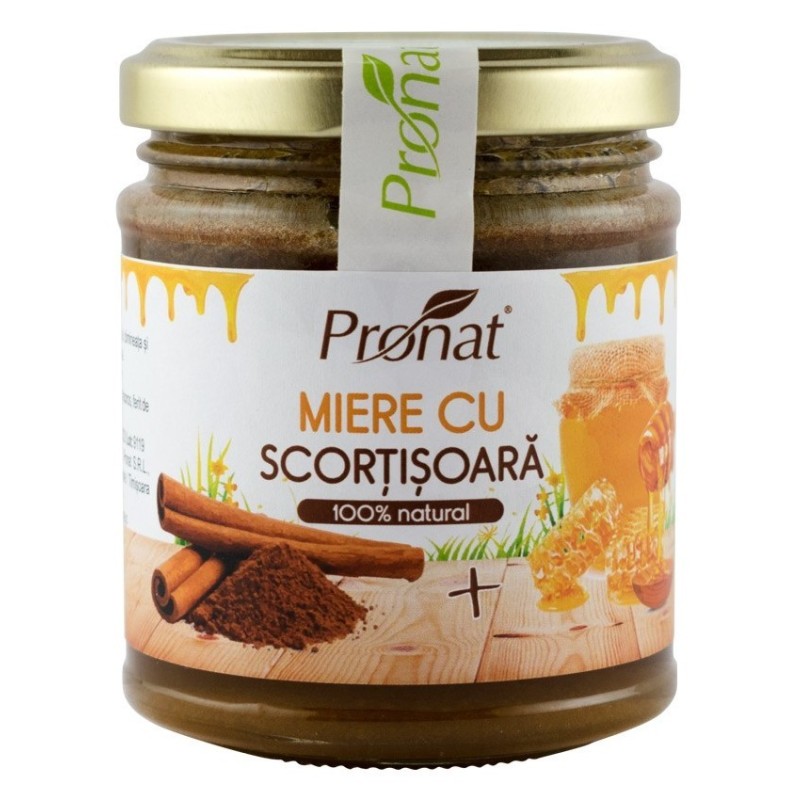 Miere cu Scortisoara, 220 g, Pronat