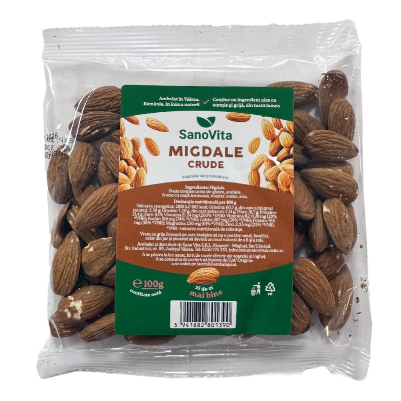 Migdale Crude, Sanovita, 100 g