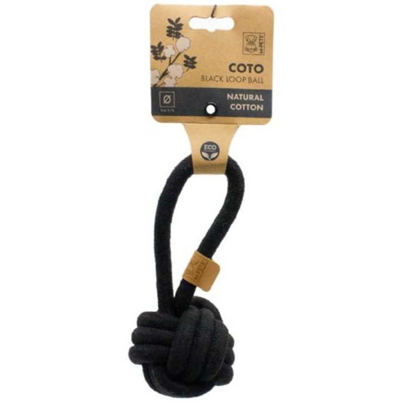 Minge Coto Black Loop, Negru, 8 cm, M-PETS