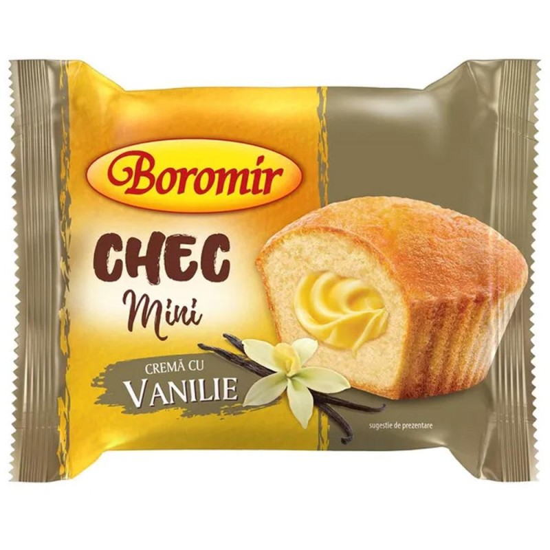 Mini Chec cu Crema de Vanilie Boromir, 50 g