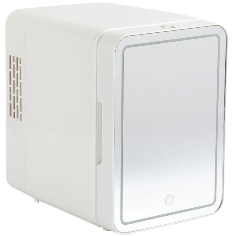 Mini Frigider pentru Cosmetice, 4 L, 36 W, Oglinda cu LED, Functie de Incalzire si Racire