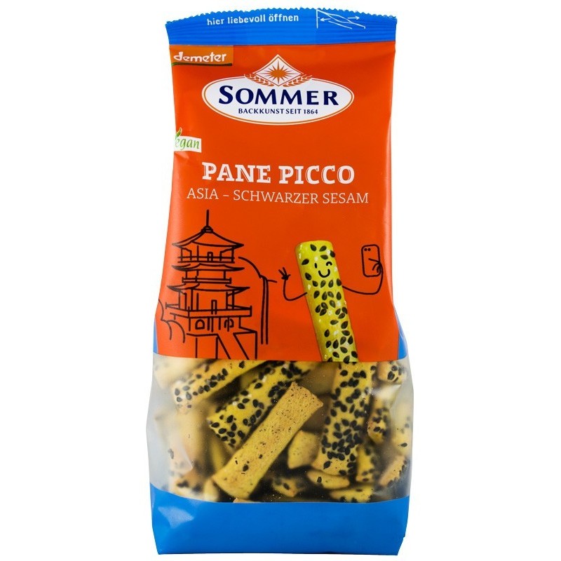 Mini Grisine Bio din alac, Orz si Mei, Demeter 150 g Sommer, Panne Picco