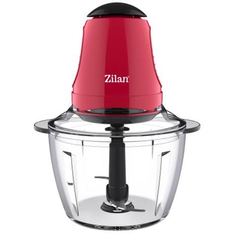 Mini Tocator, 200W, Vas din Sticla, Capacitate 1 l, Rosu