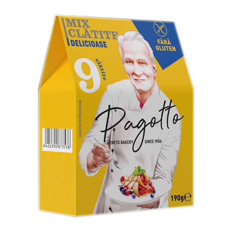 Mix pentru Clatite fara Gluten Pagotto, 190 g