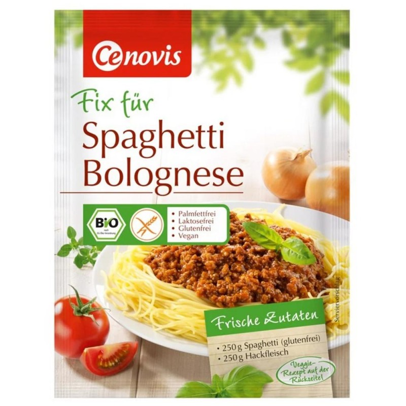 Mix pentru Spaghete Bolognese Bio, fara Gluten, Cenovis, 40 g