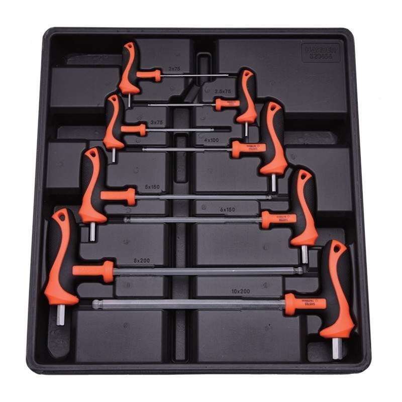 Modul A pentru Scule - 8 Piese, Surubelnite cu maner T, Hexagonale, Profesional, Harden