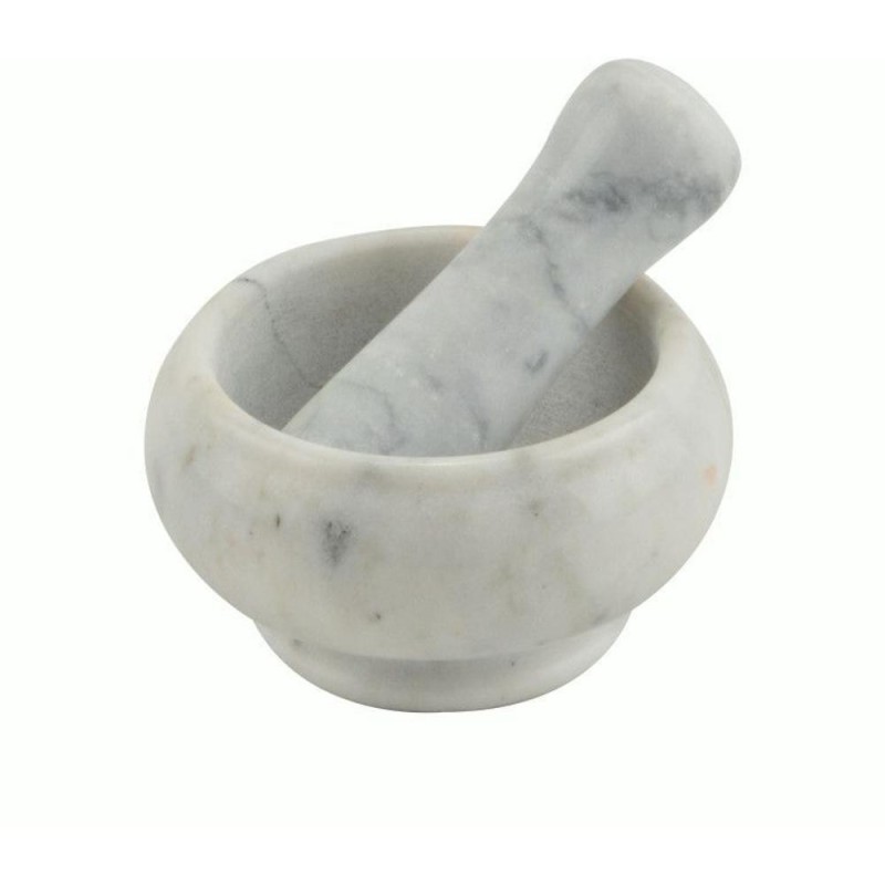 Mojar cu Pistil, Marmura, 10 cm, Perfect Home