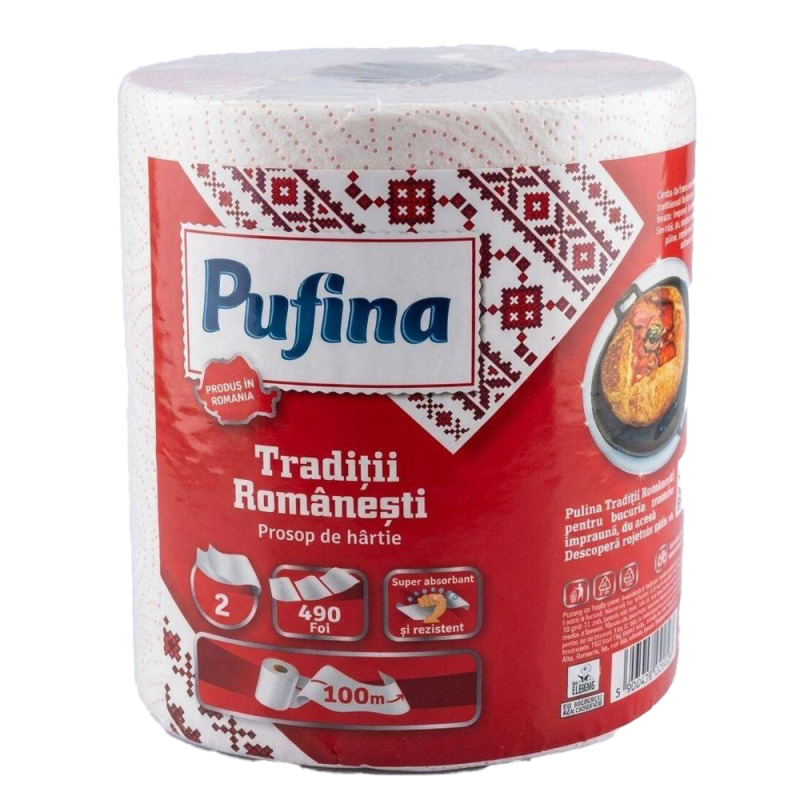 Monorola Pufina, Traditii Romanesti, 2 Straturi, 1 Rola/Set, 100 m