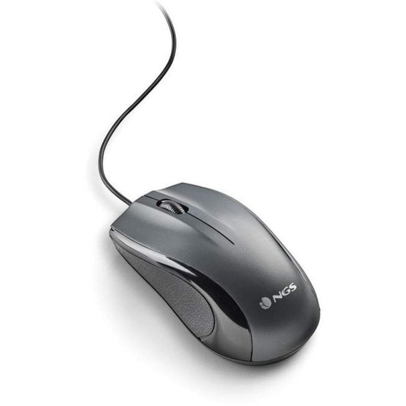 Mouse Laser cu Fir NGS Musk, 1200DPI, Negru