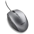 Mouse Optic cu Fir NGS Moth Gray, 1600DPI, Silent Click, Adaptor USB-C, Gri