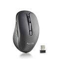 Mouse Wireless Reincarcabil, Evo Rust Black, 1600DPI, Silent Click, Negru, NGS