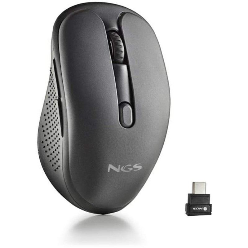 Mouse Wireless Reincarcabil NGS Evo Jot, Bluetooth, 1600DPI, Negru