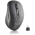 Mouse Wireless Reincarcabil NGS Evo Mix, 3200DPI, USB-C, Laser, Negru