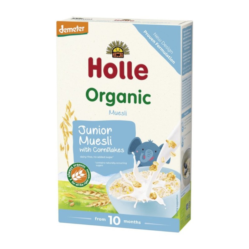 Muesli cu Multicereale si Fulgi de Porumb Eco, Holle Baby, 250 g