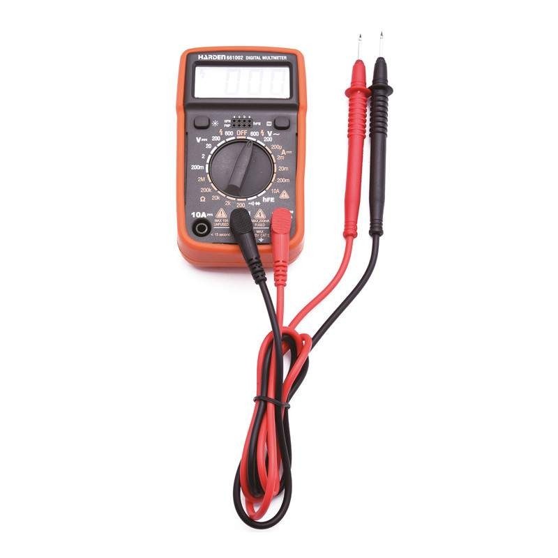 Multimetru Digital, se Livreaza cu Baterie 6F22 / 9V, Profesional, Harden