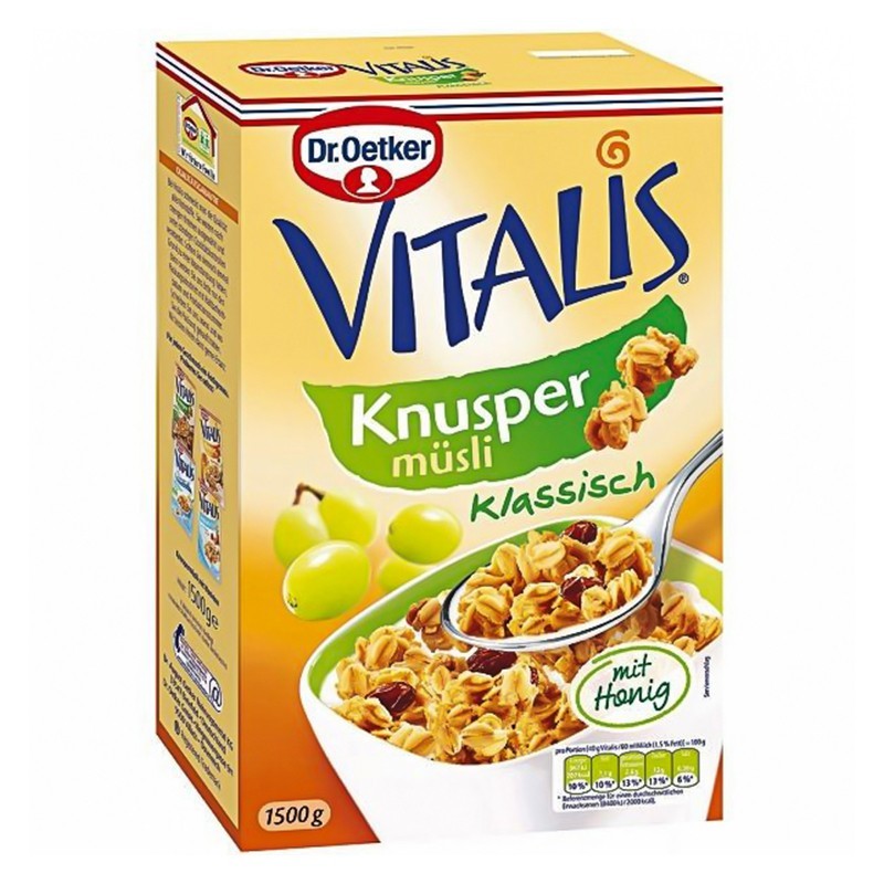 Musli Crocant cu Stafide-Miere, Dr Oetker, 1.5 Kg