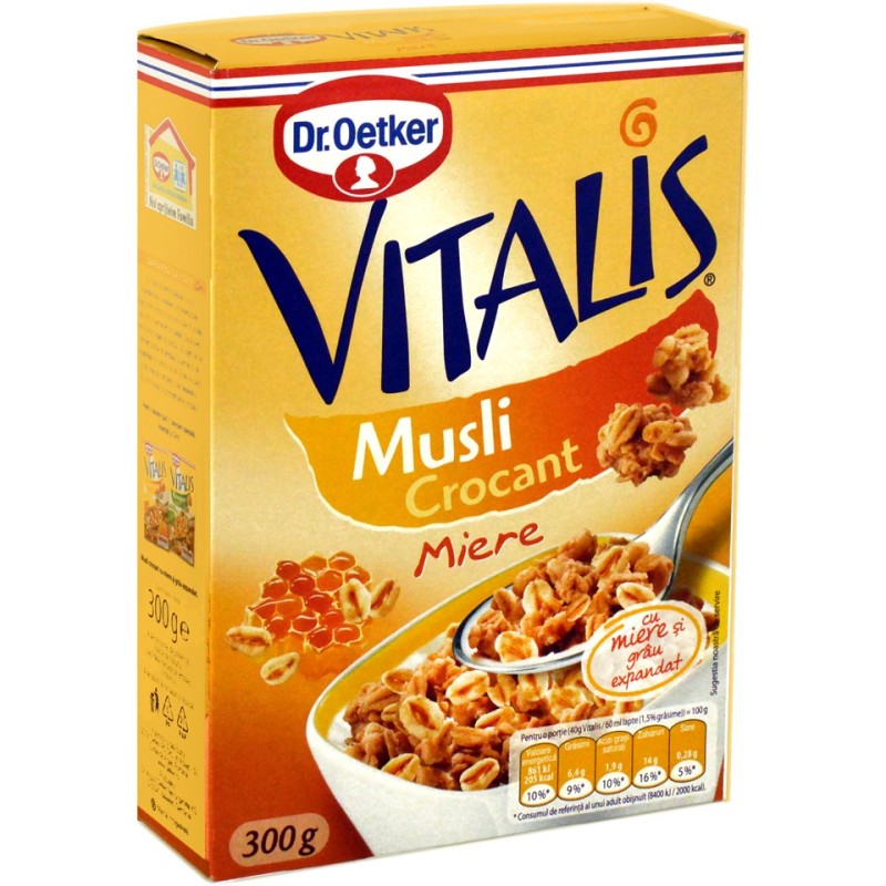 Musli Crocant Dr. Oetker Cu Miere 300 g