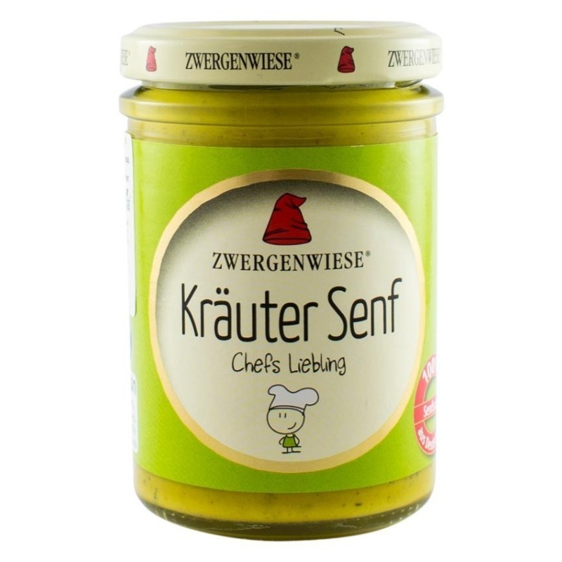 Mustar BIO cu Verdeturi de Provence, 160 ml, Zwergenwiese