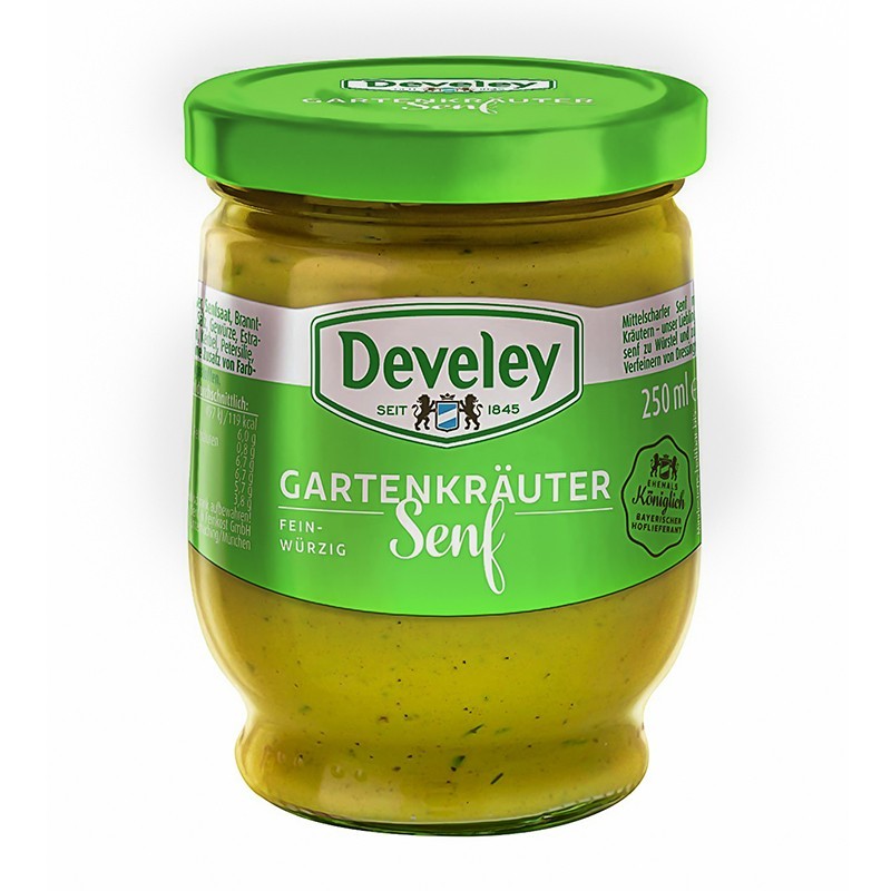 Mustar cu Plante Aromate Krauter, Develey 250ml