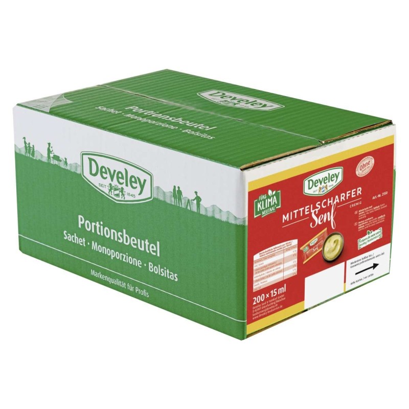 Mustar Mittelscharfer, Develey, 200 Buc x 15 ml