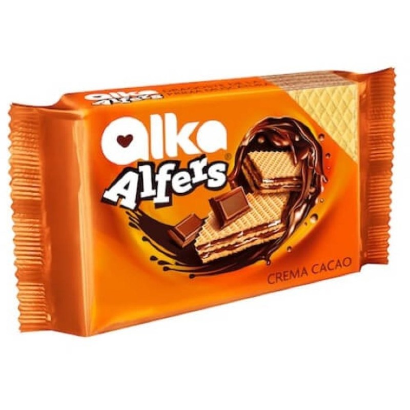 Napolitane cu Crema de Cacao Alfers, 100 g