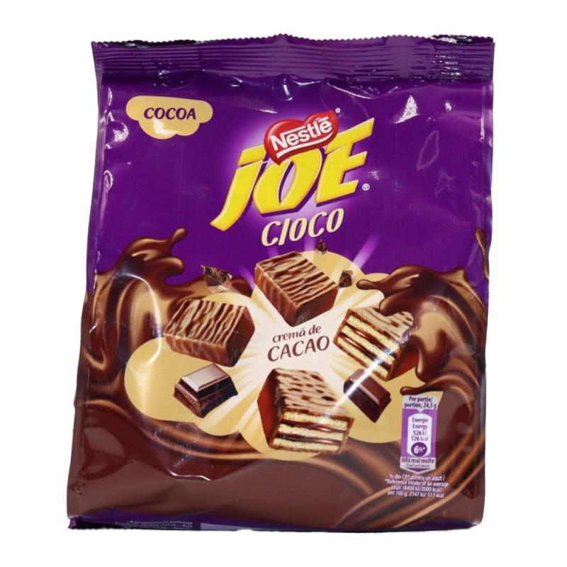 Napolitane cu Crema de Cacao Joe Cioco, Nestle, 160 g