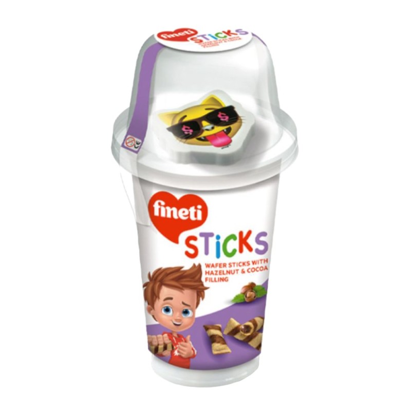 Napolitane cu Crema de Ciocolata Finetti Sticks, 45 g