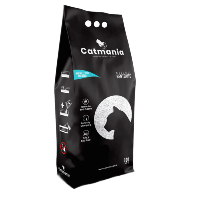 Nisip pentru Litiera Catmania, Bentonita Sapun de Marsilia, 10 l
