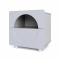 Noptiera Moderna Minimalista, Spatiu Depozitare, Gri, Smart Heater