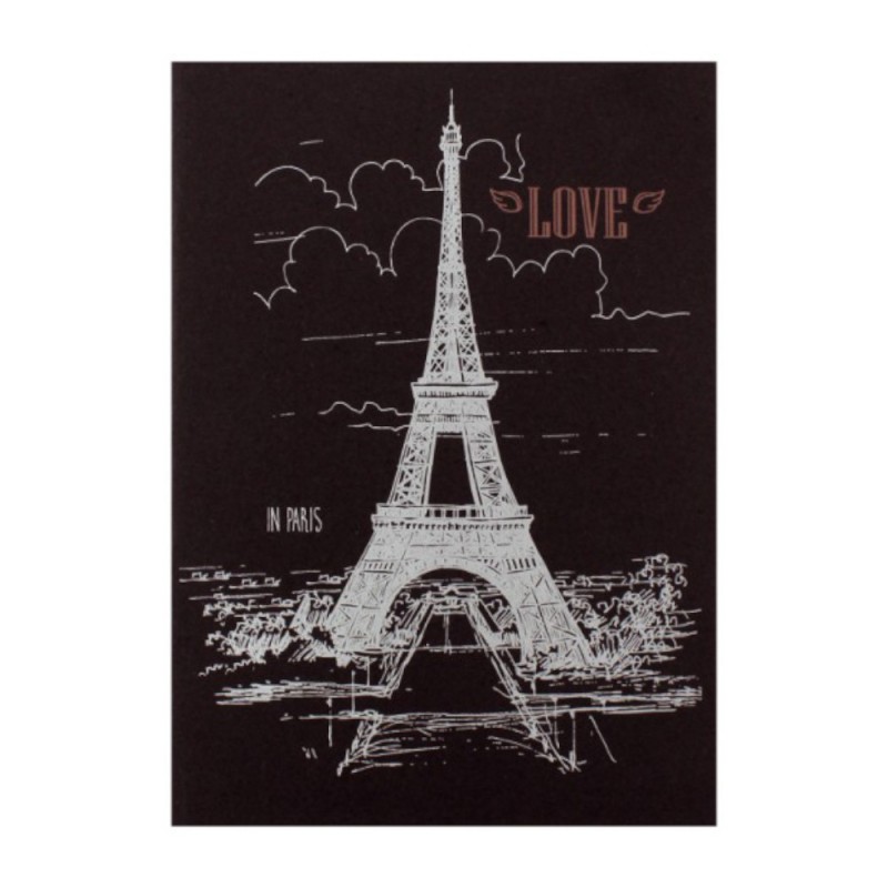 Notebook Hartie Neagra, Coperta Neagra, 42 File Cusute 20 x 28 cm