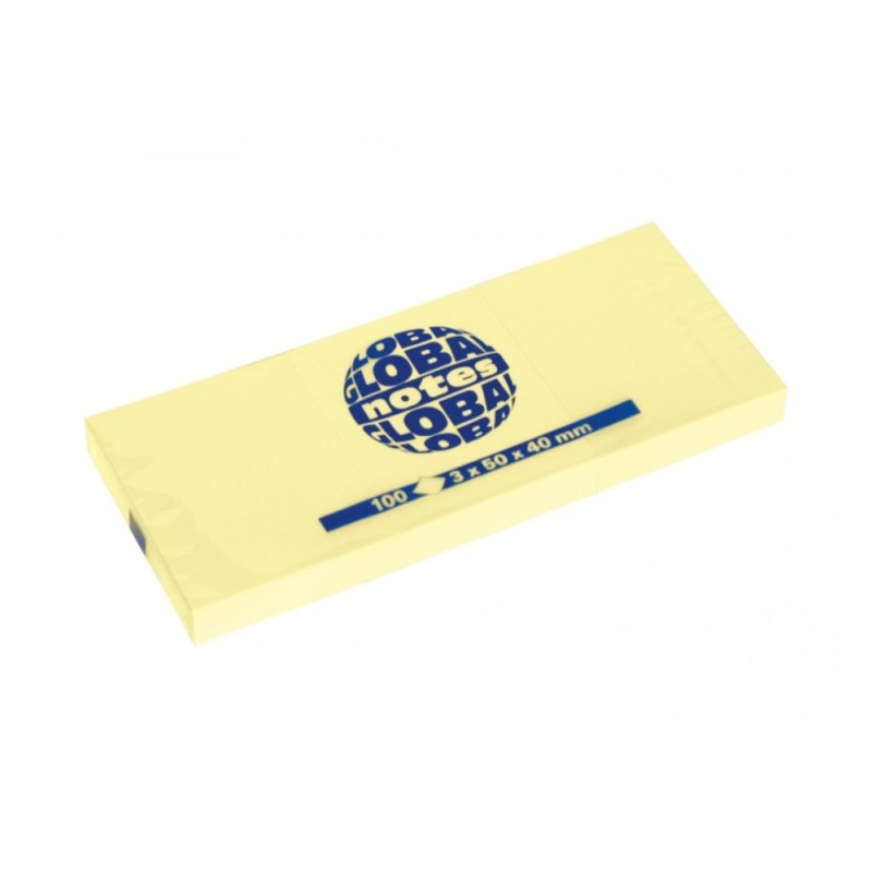 Notite Autoadezive, Spree, Galben Pastel, 100 File, 50 x 40 mm, 3 Bucati