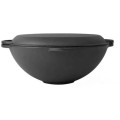 Oala de Fonta tip Wok, cu Capac, 3 in 1, 37 x 18 cm, Perfect Home