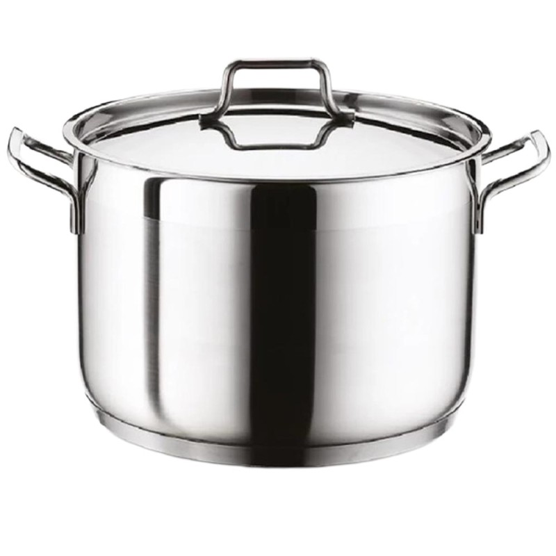 Oala din Otel Inoxidabil, 18 x 14 cm, 3.5 l, cu Capac, Perfect Home