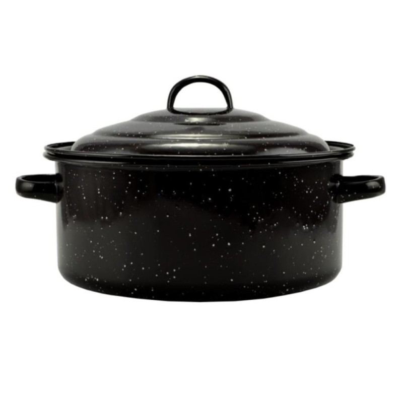 Oala Emailata cu Capac Emailat, 27 cm, 2.8 l, Perfect Home