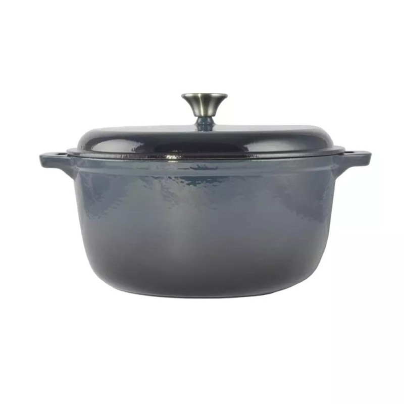 Oala Fonta Emailata, 7 l, 30 cm, Albastru, Perfect Home