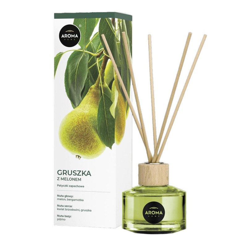 Odorizant Camera cu Betisoare, Aroma Home, Para si Pepene Galben, 50 ml