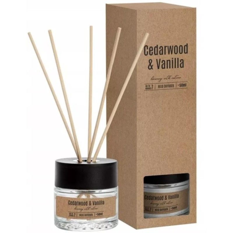 Odorizant Difuzor cu Betisoare pentru Casa, Cedru si Vanilie, 50 ml, Bispol