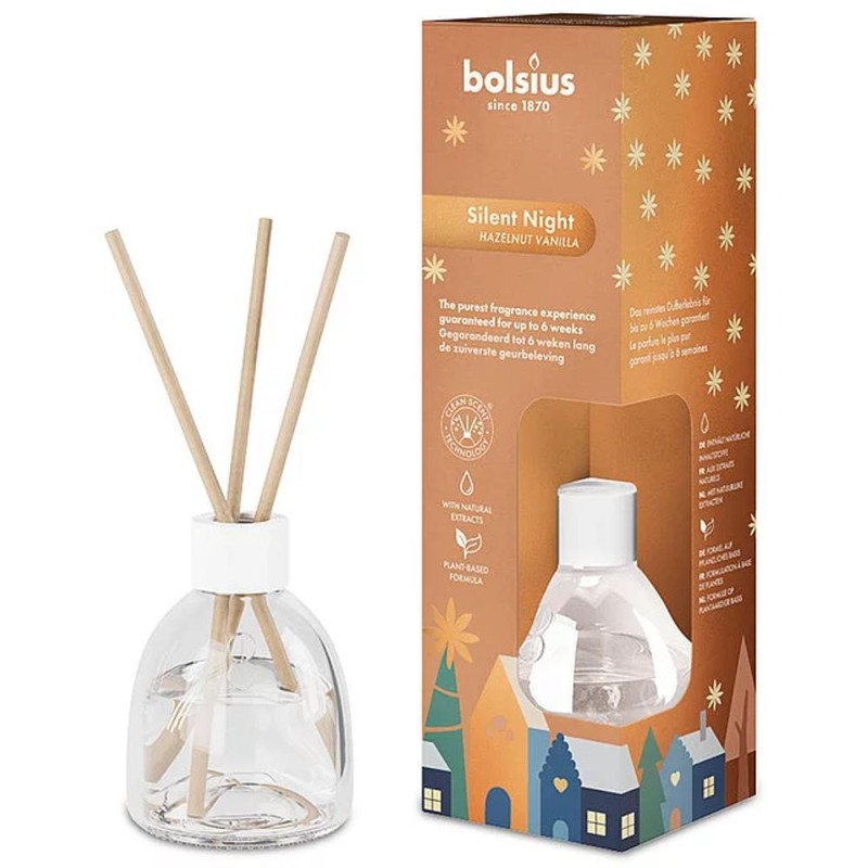 Odorizant Difuzor cu Betisoare pentru Casa, Parfumat, Negru, 60 ml, Bolsius