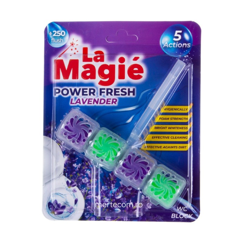 Odorizant pentru Toaleta La Magie Mike Lavanda, 40 g