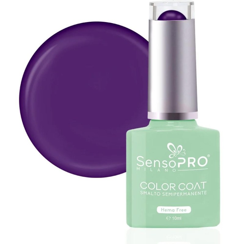 Oja Semipermanenta, 07 Plum Crush, SensoPRO Milano Hema Free, 10 ml