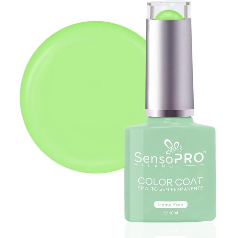 Oja Semipermanenta, 37 Neon Lemon, SensoPRO Milano Hema Free, 10 ml